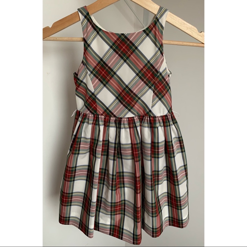 Polo • 5 • Red Green Black White Plaid Fit & Flare Dress